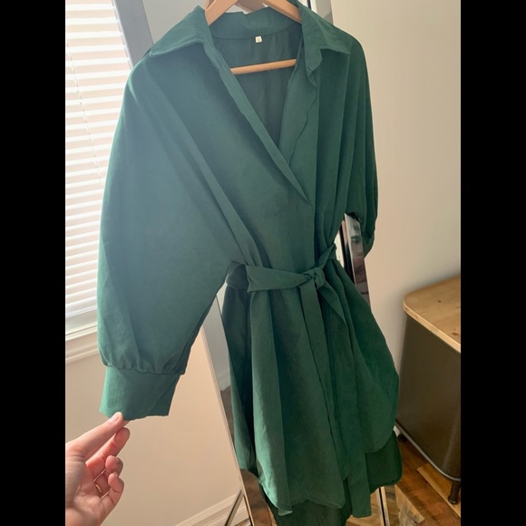 Front-Tie Shirt Dress - Picture 4 of 4